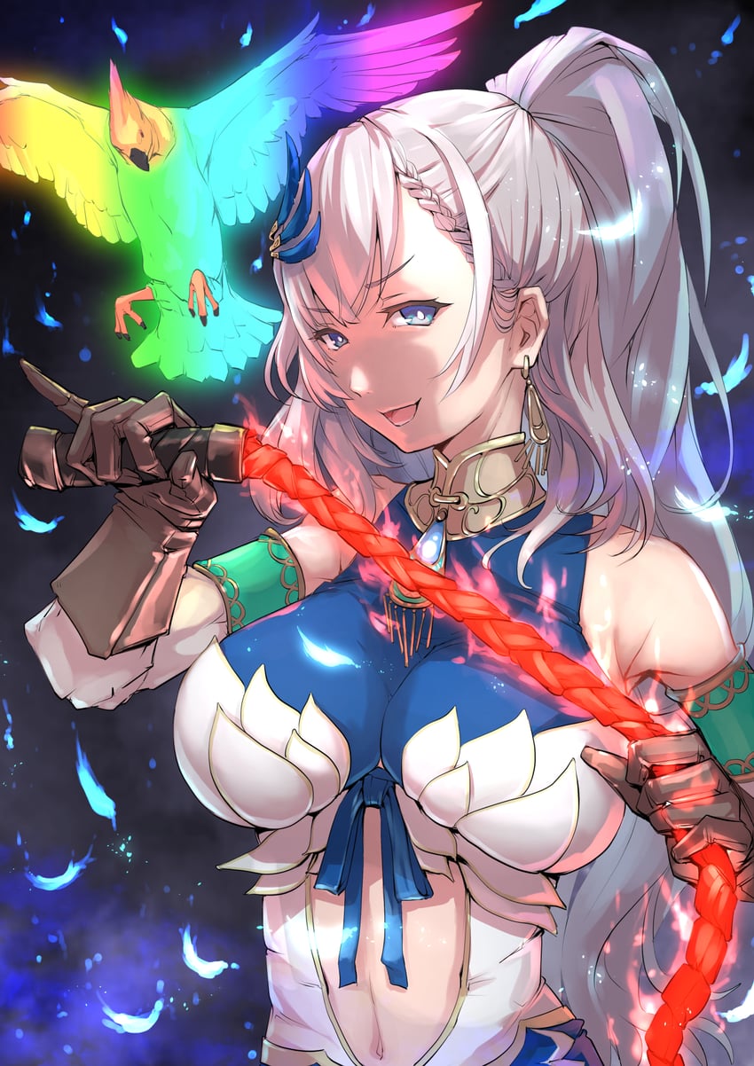 pavolia reine and vandalier (hololive and 2 more) drawn by mitsuru_(uramitsuru1206)