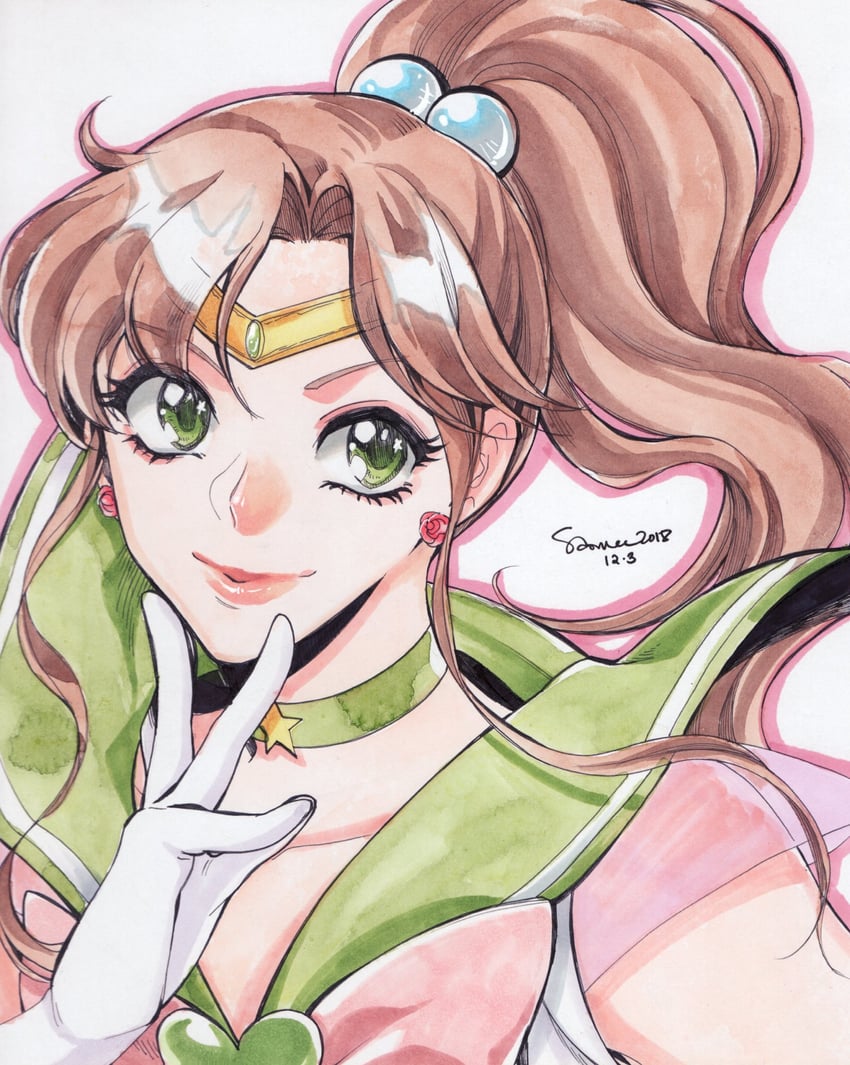kino makoto, sailor jupiter, and shinohara emi (bishoujo senshi sailor moon) drawn by sao_(saowee)