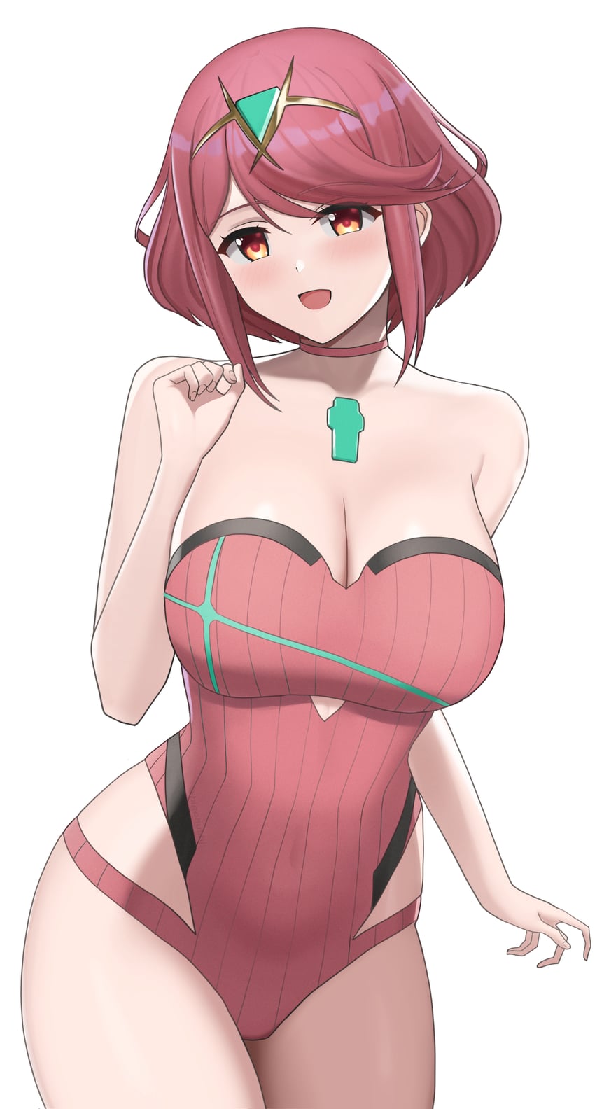 pyra (xenoblade chronicles and 1 more) drawn by higofushi