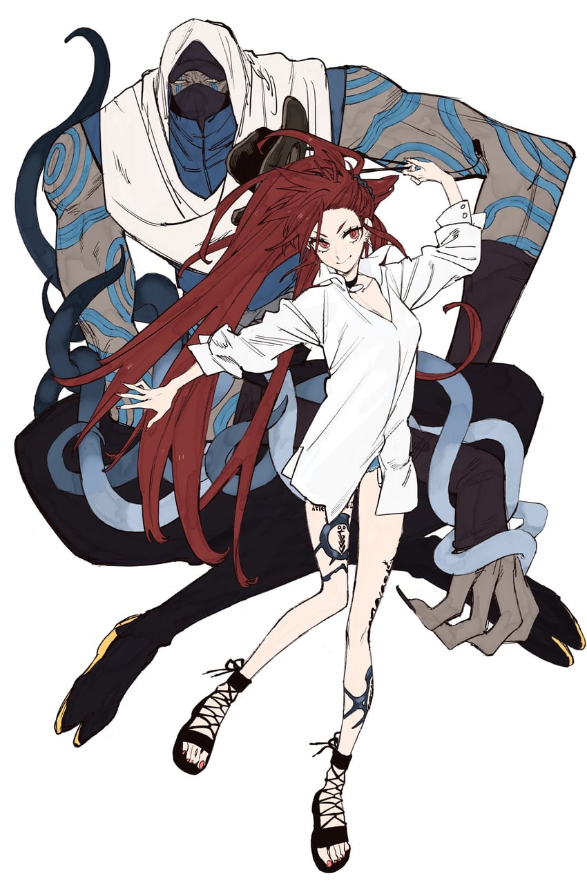 dorothea coyett and assassin (fate and 1 more) drawn by wataru_rei