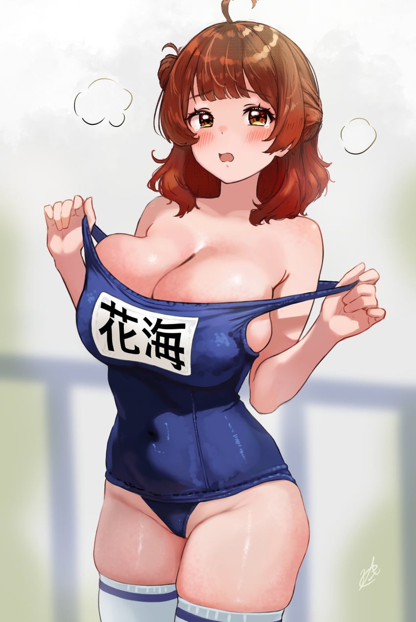 hanami ume (idolmaster and 1 more) drawn by c_(theta)