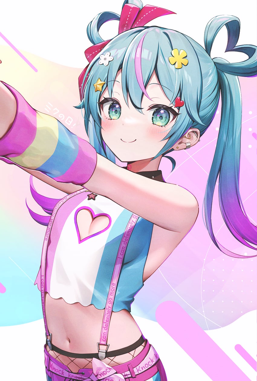 hatsune miku and deco miku (vocaloid) drawn by momoshiki_tsubaki