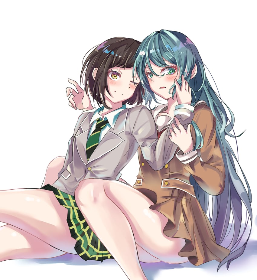 hikawa sayo and hazawa tsugumi (bang dream!) drawn by patpang