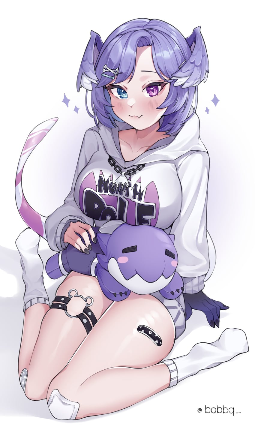 selen tatsuki and dragoon (nijisanji and 1 more) drawn by bobbq