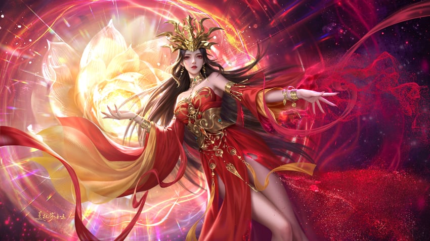 cai lin (doupo cangqiong) drawn by san_ge_xiao_huoqiang