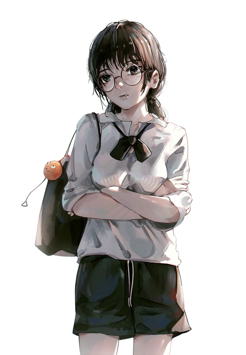 mitaka asa and pochita (chainsaw man) drawn by big_chunger