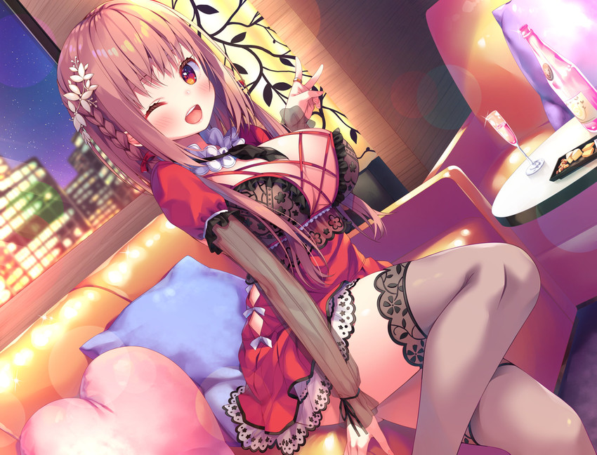 yami chigiri (luxurious club: seraphinite affection) drawn by asa_no_ha_(awayuki)