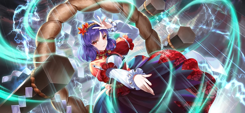 yasaka kanako (touhou and 1 more) drawn by nemusuke