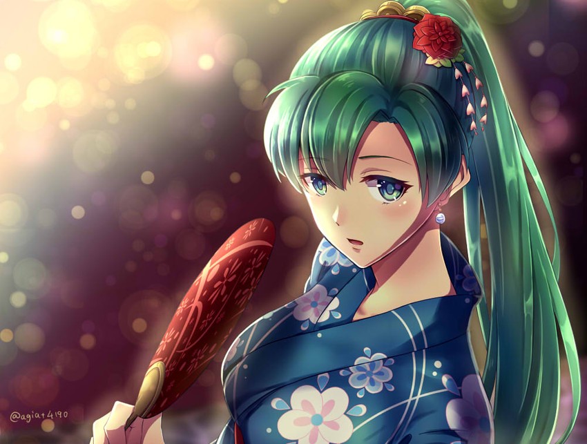 lyn (fire emblem and 2 more) drawn by taiga_kazame