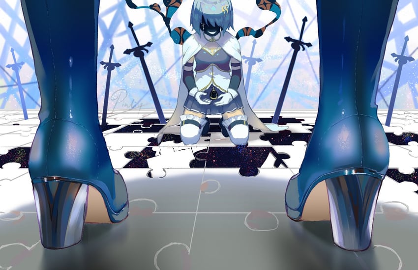 miki sayaka and oktavia von seckendorff (mahou shoujo madoka magica) drawn by pinlin