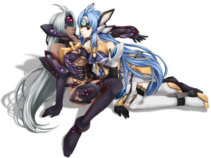 kos-mos, t-elos, and kos-mos ver. 4 (xenosaga and 1 more) drawn by ohse