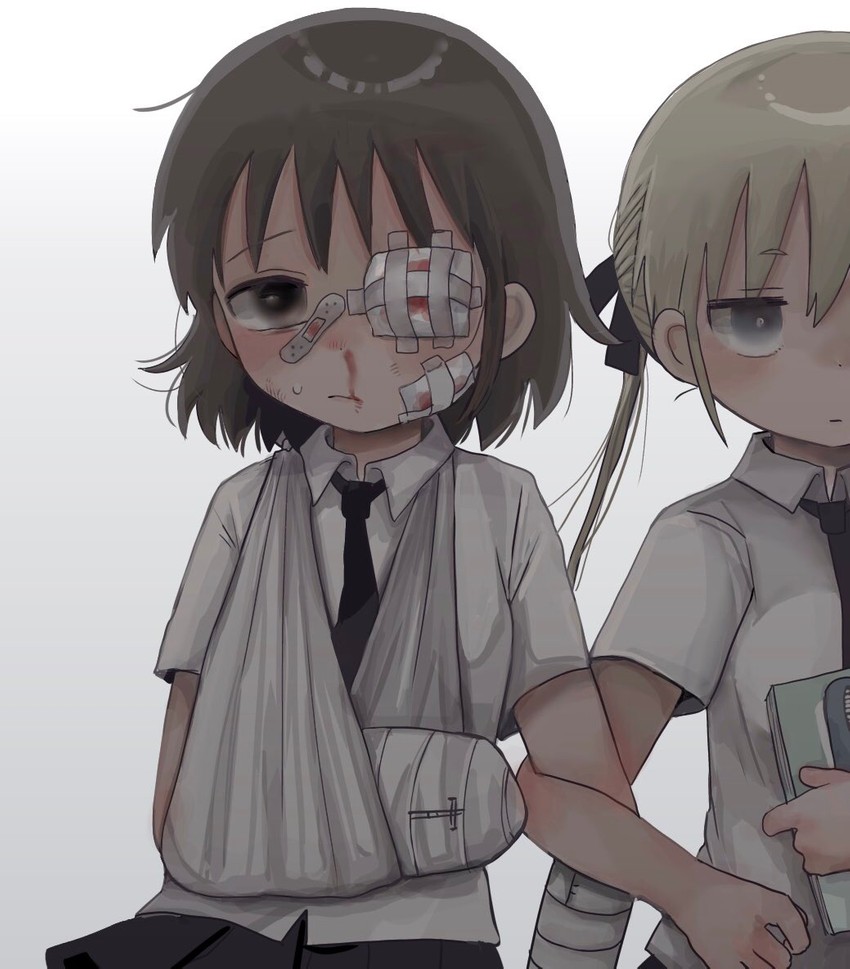 sonya and oribe yasuna (kill me baby) drawn by yasashii_naizou