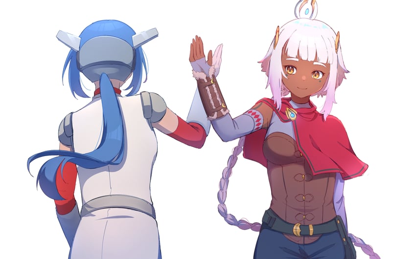 lea and juno (crosscode and 1 more) drawn by yuikannon