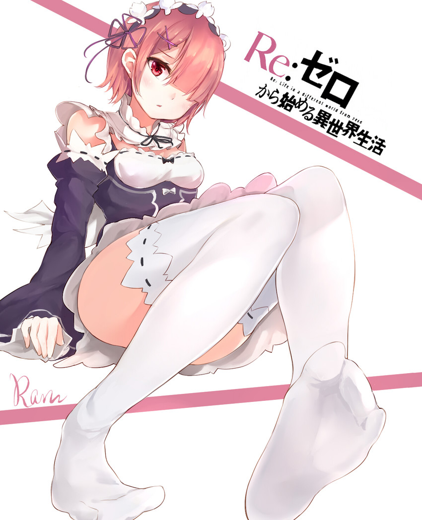 ram (re:zero kara hajimeru isekai seikatsu) drawn by silver_(chenwen)