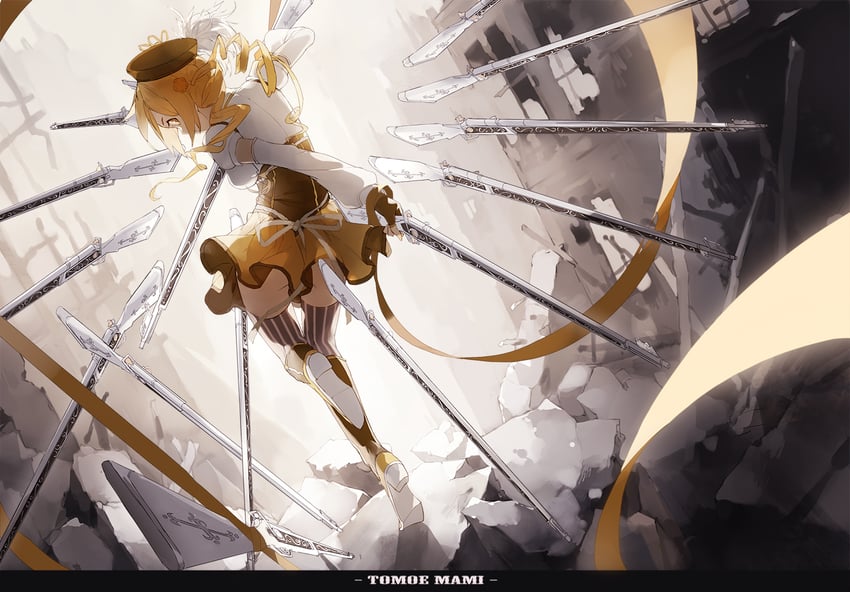 tomoe mami (mahou shoujo madoka magica) drawn by nine_(liuyuhao1992)