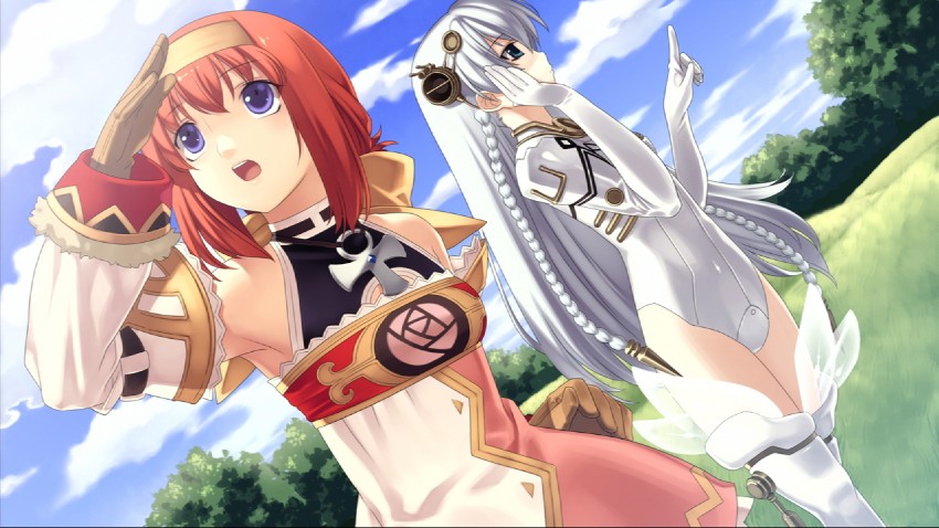 shurelia and meu (ar tonelico and 4 more) drawn by hirano_katsuyuki