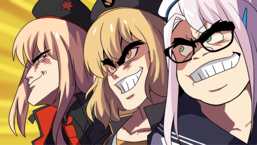anis, rapi, and neon (goddess of victory: nikke and 2 more) drawn by hinghoi