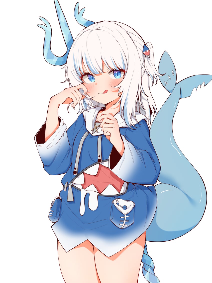 gawr gura (hololive and 1 more) drawn by ramube