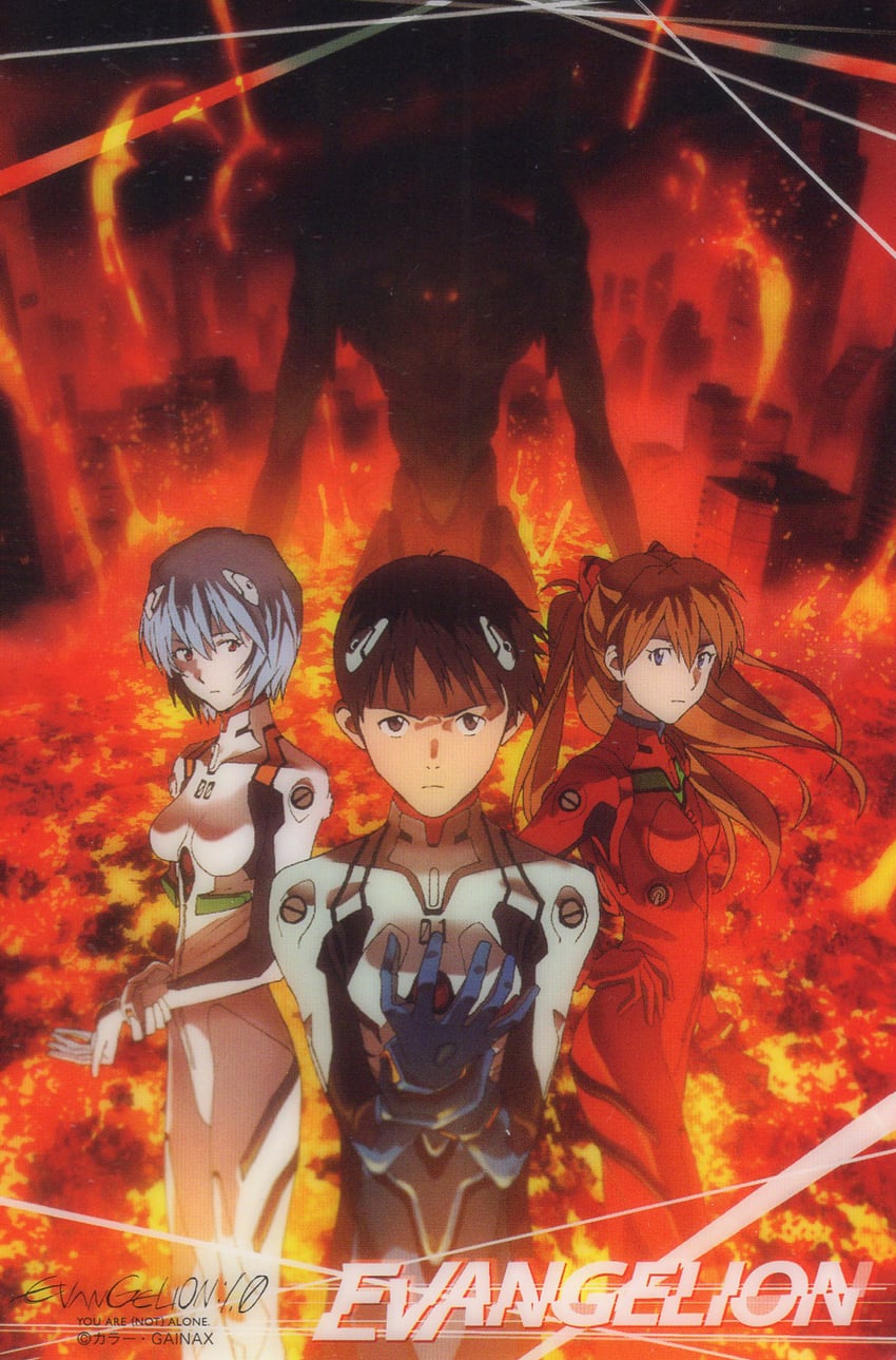 souryuu asuka langley, ayanami rei, ikari shinji, and eva 01 (neon genesis evangelion and 4 more)