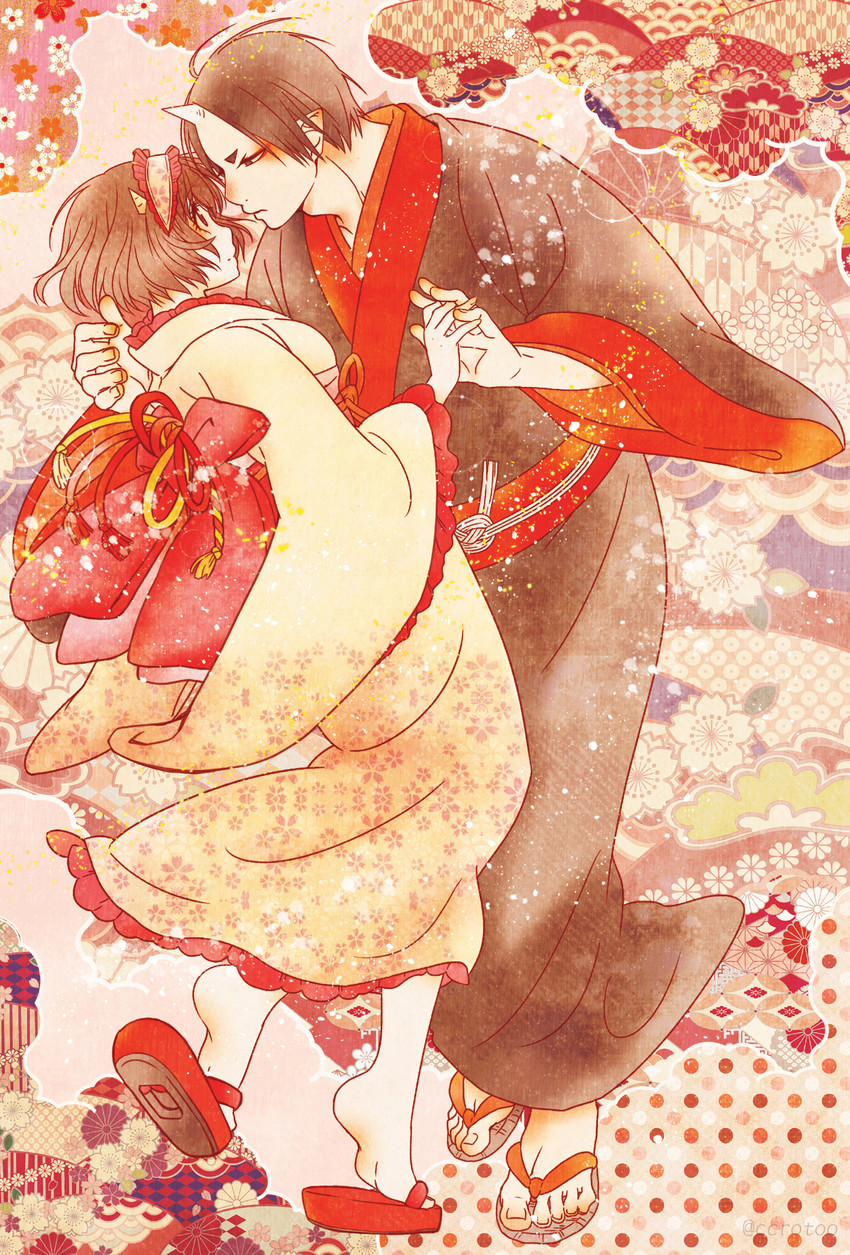 hoozuki and peach maki (hoozuki no reitetsu) drawn by e-0057