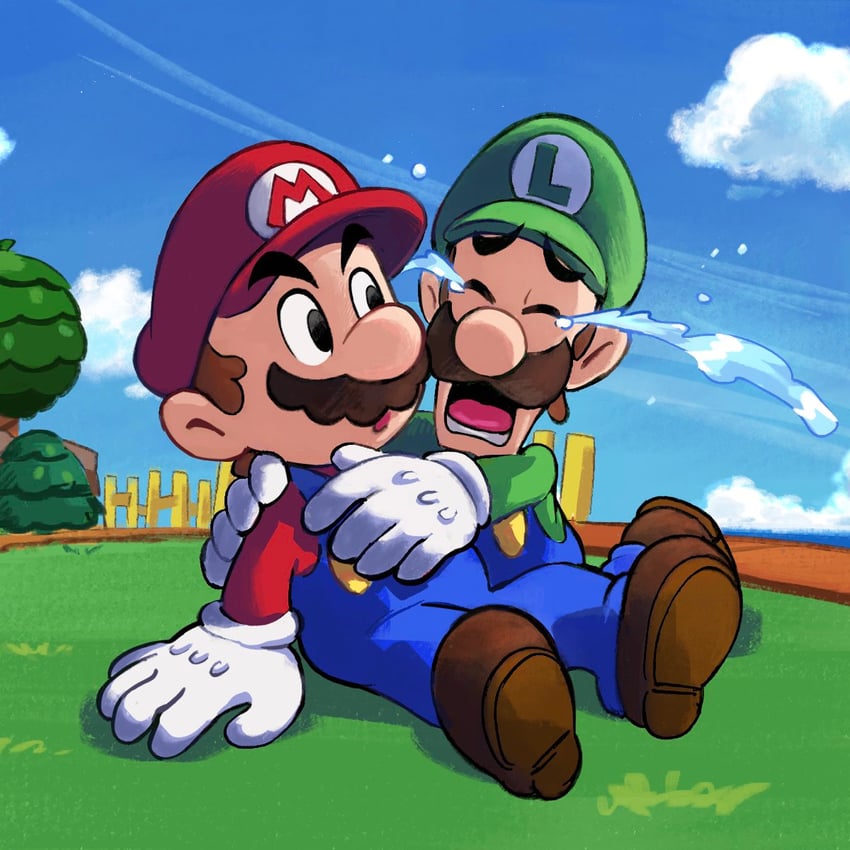 mario and luigi (mario and 2 more) drawn by ya_mari_6363