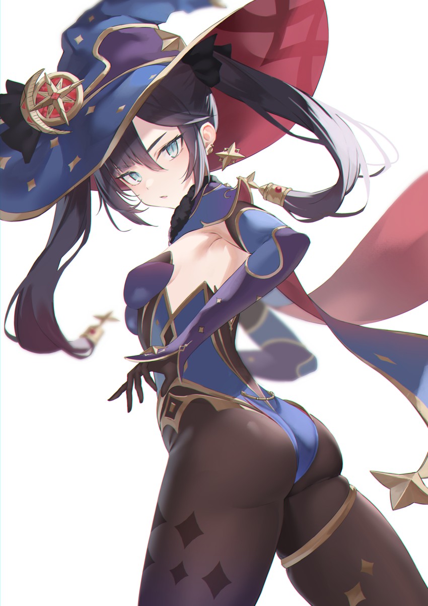 mona (genshin impact) drawn by koga_taiga