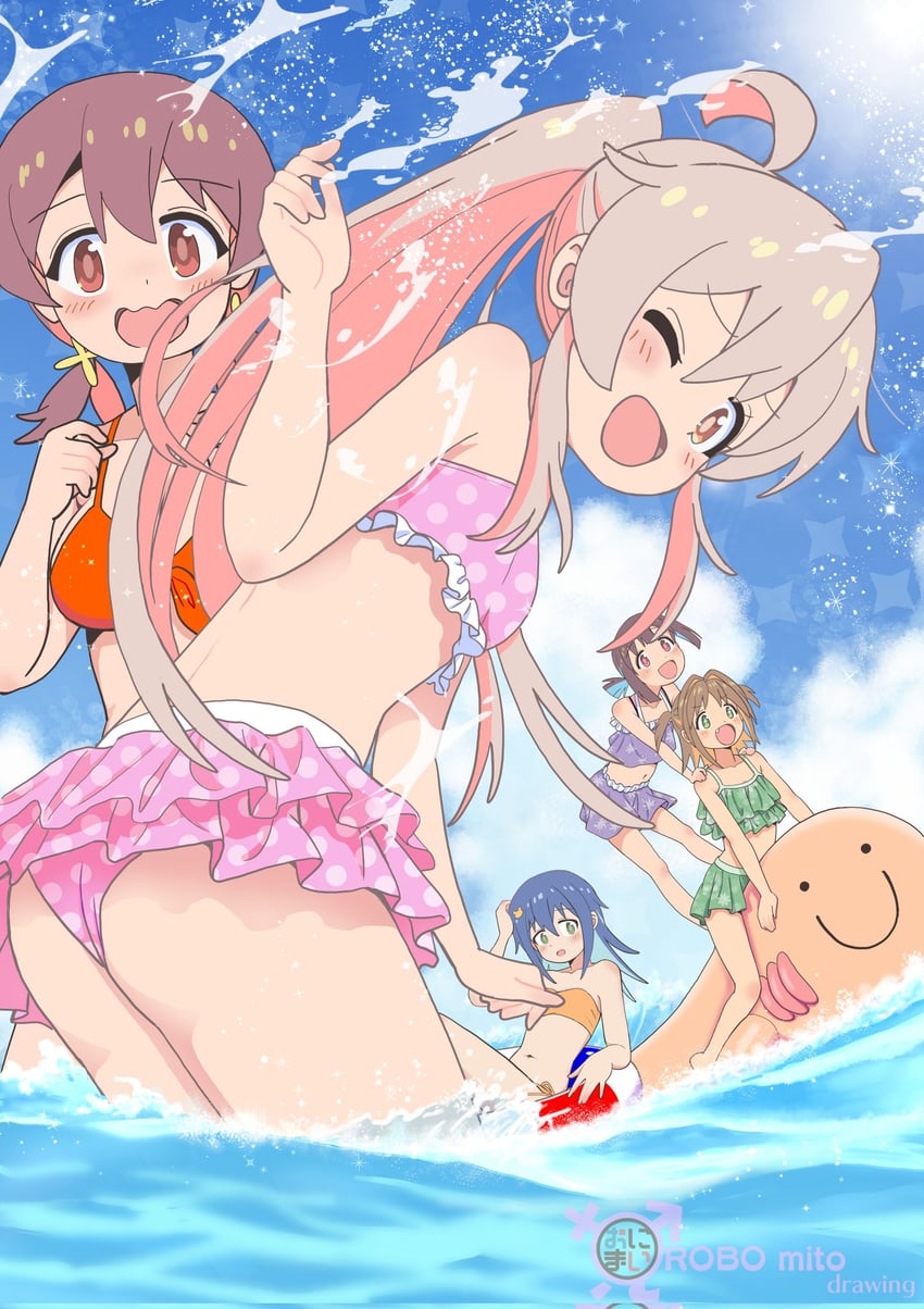 oyama mahiro, hozuki momiji, oka asahi, murosaki miyo, and tenkawa nayuta (onii-chan wa oshimai!) drawn by robomito