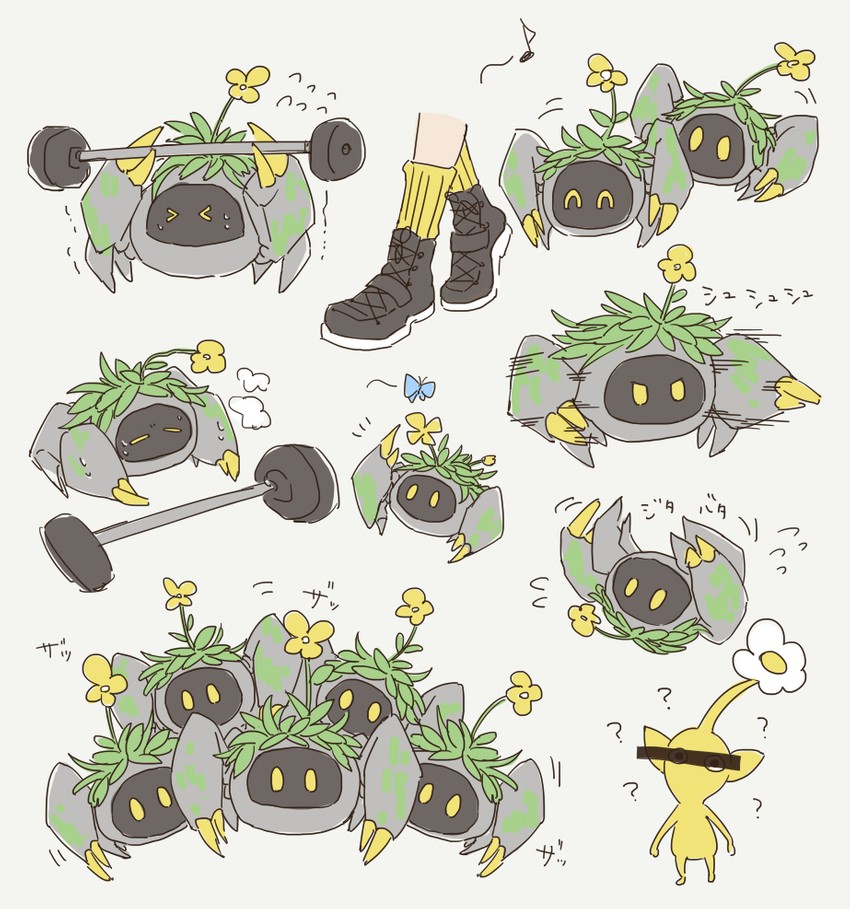 beanstalk and domesticated metal crab (arknights and 1 more) drawn by harami_(hara_333)