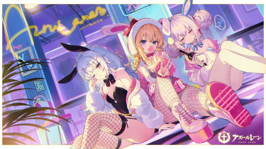 laffey, nicholas, and stephen potter (azur lane) drawn by shnva