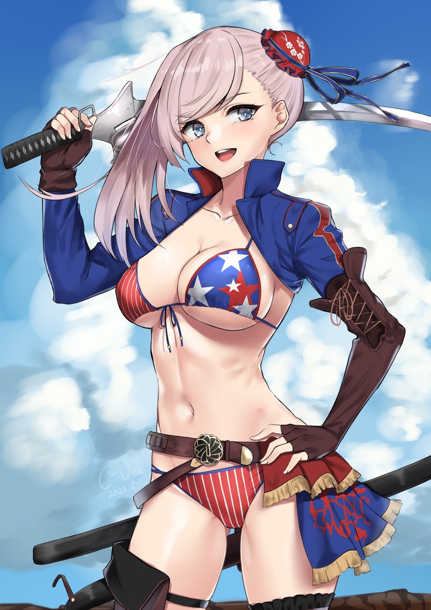 miyamoto musashi (fate and 1 more) drawn by c-da