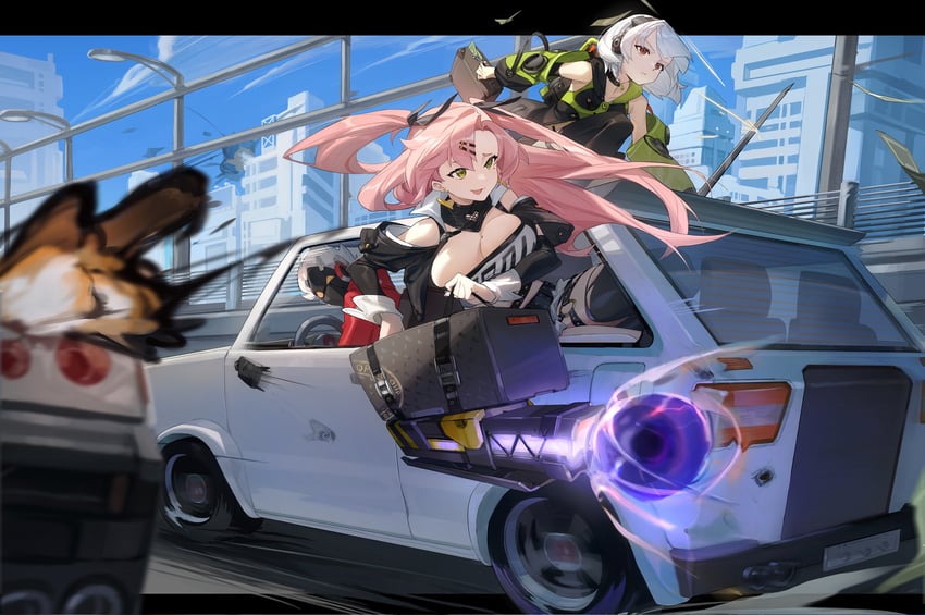 nicole demara and anby demara (zenless zone zero) drawn by hokushuu