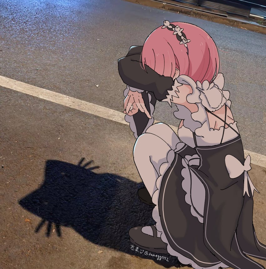 ram (re:zero kara hajimeru isekai seikatsu) drawn by sunegg1112