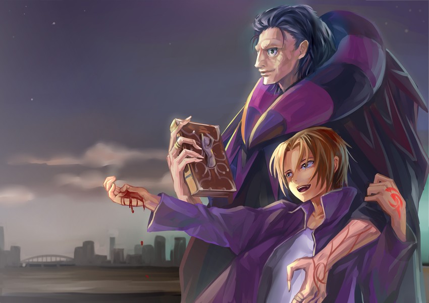 gilles de rais and uryuu ryuunosuke (fate and 1 more) drawn by xiamianliele