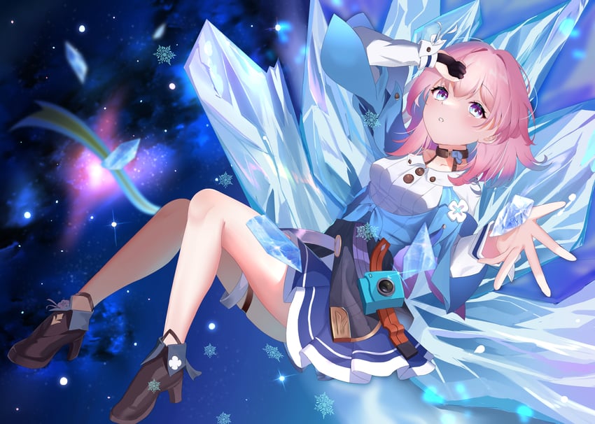 march 7th (honkai and 1 more) drawn by eternal1223
