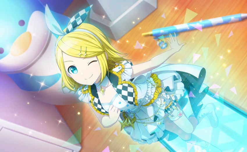 kagamine rin and more more jump! rin (vocaloid and 1 more) drawn by colorful_palette