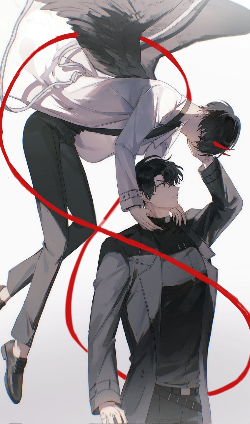 kim dokja and yoo joonghyuk (omniscient reader's viewpoint) drawn by ryouun