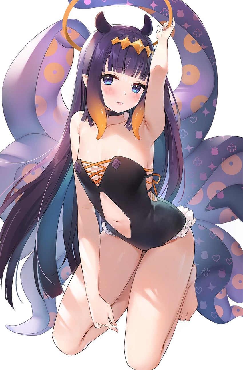 ninomae ina'nis (hololive and 1 more) drawn by ayamy