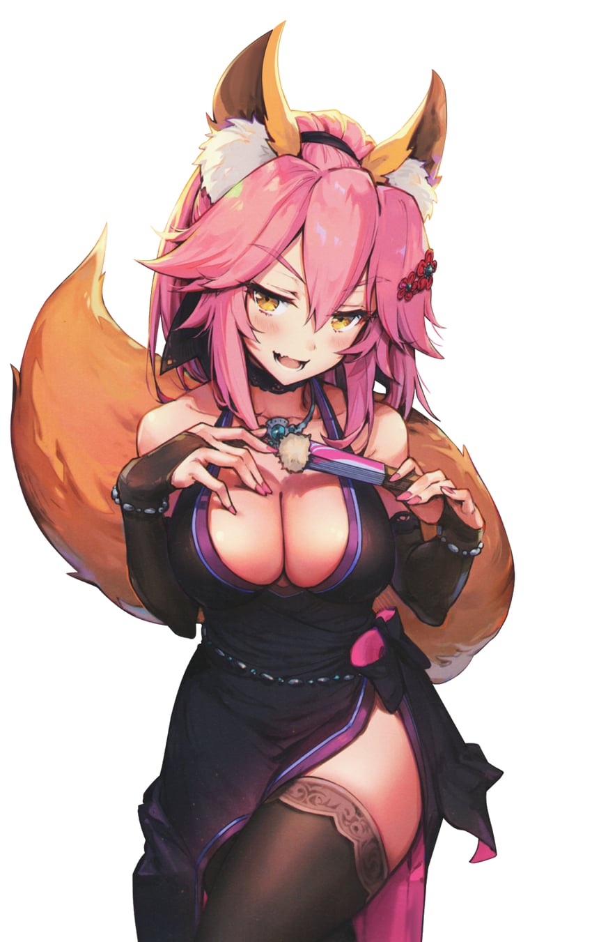 tamamo and tamamo no mae (fate and 1 more) drawn by haoni