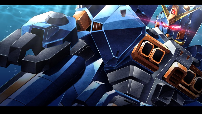 gundam marine type (gundam and 1 more) drawn by papa-kun_(destiny549-2)