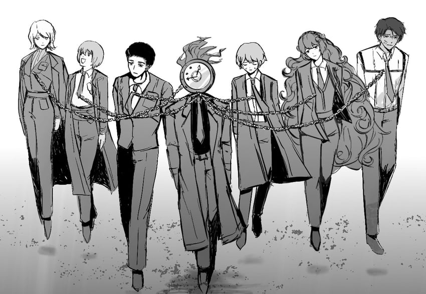 ishmael, don quixote, faust, sinclair, heathcliff, and 2 more (project moon and 2 more) drawn by cindymeimezu