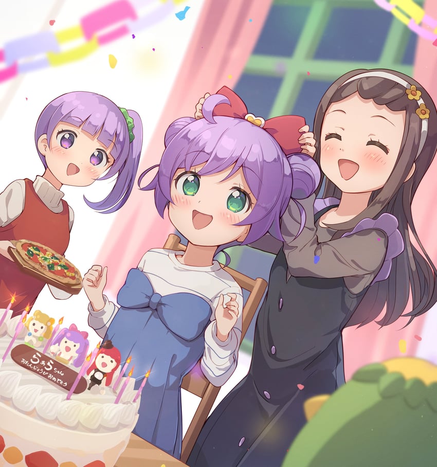 manaka laala, manaka non, minami mirei, hojo sophy, and ehime nao (pretty series and 1 more) drawn by tata_(tataice)