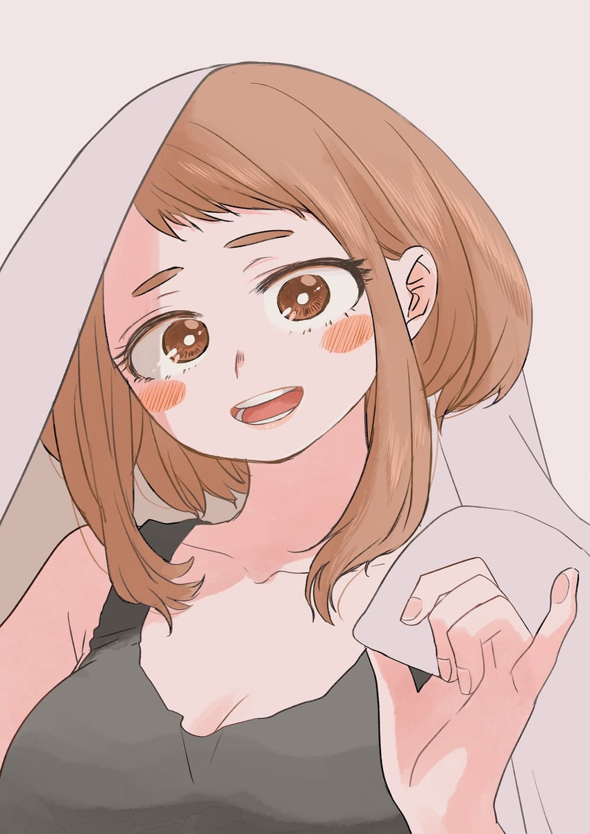 uraraka ochaco (boku no hero academia) drawn by saburou_(326xxx1)