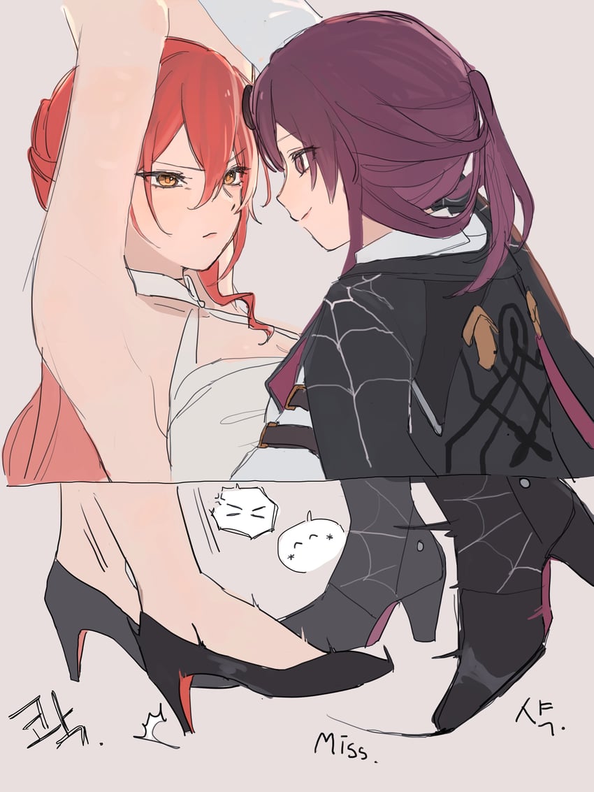 kafka and himeko (honkai and 1 more) drawn by eardoor_1022