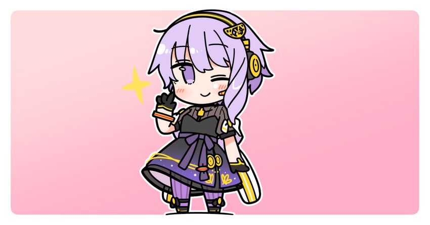yuzuki yukari (vocaloid and 1 more) drawn by ini_(inunabe00)