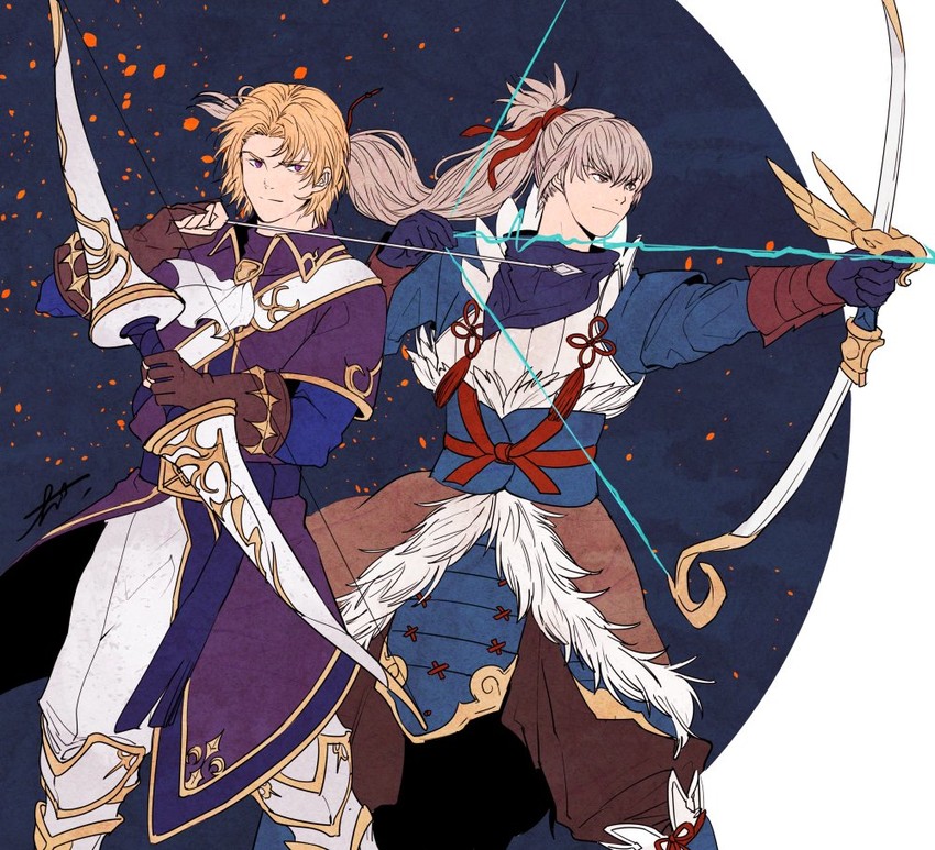 takumi and klein (fire emblem and 3 more) drawn by kazuha_(kazuha1003)