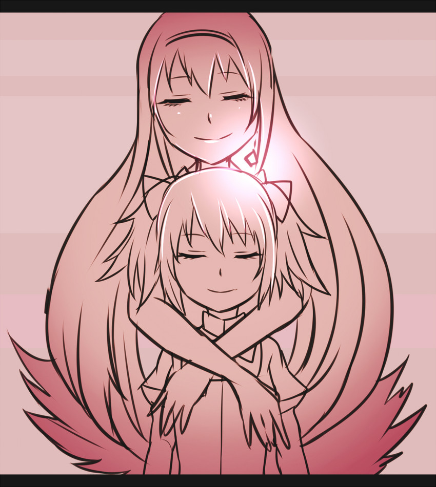 akemi homura and kaname madoka (mahou shoujo madoka magica and 1 more) drawn by kiiro_(cocoa080)