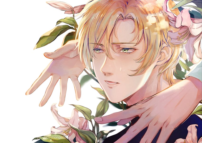 ash lynx and okumura eiji (banana fish) drawn by vidave1