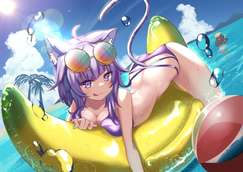 nekomata okayu and inugami korone (hololive) drawn by bob-the-bison