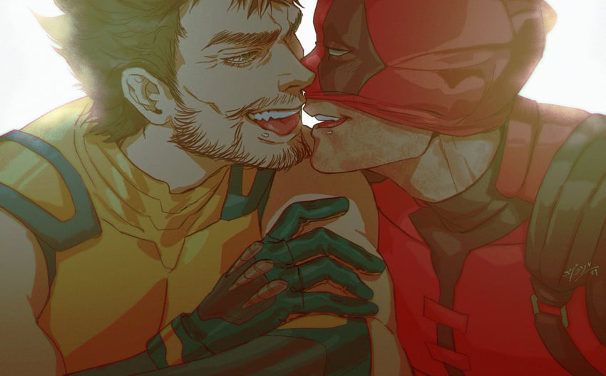 wolverine and deadpool (marvel and 4 more) drawn by vanreito