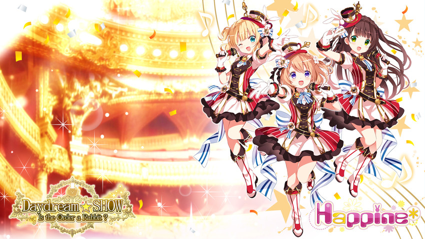 hoto cocoa, kirima syaro, and ujimatsu chiya (gochuumon wa usagi desu ka? and 1 more) drawn by koi_(koisan)